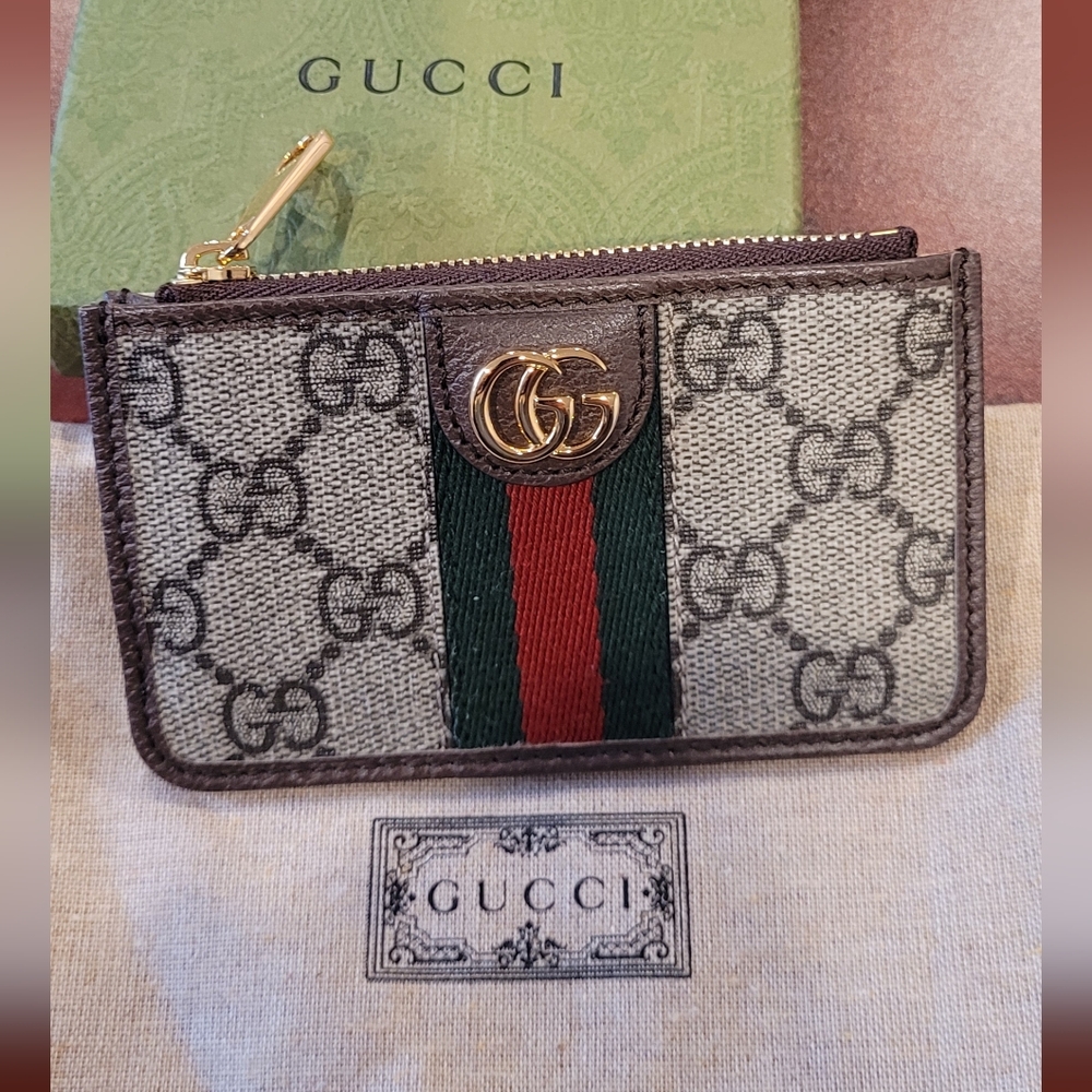 Gucci GG Ophidia Monogram Card Holder